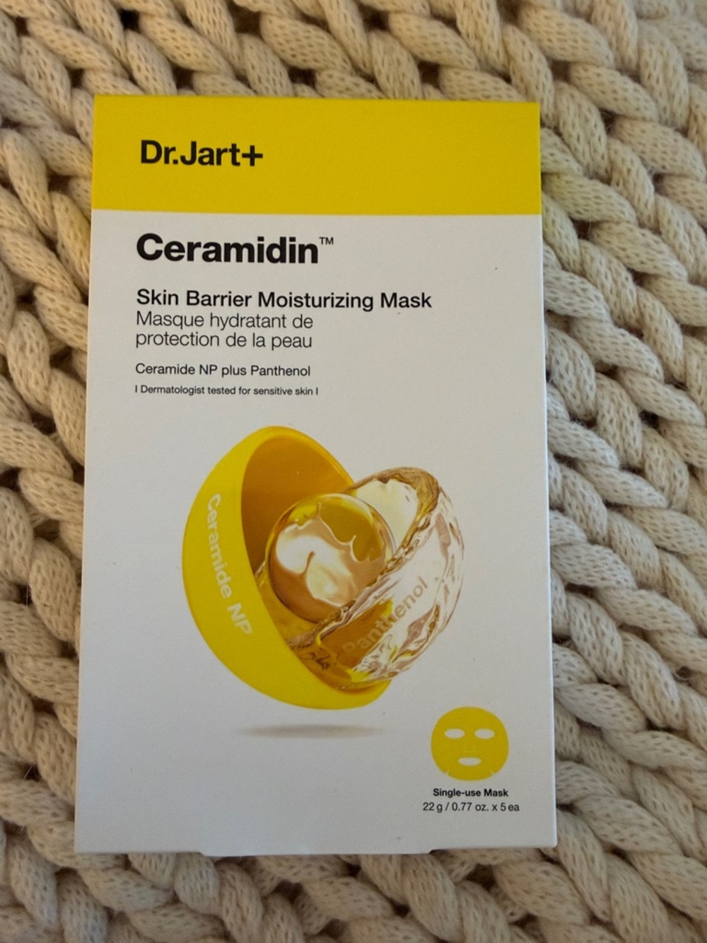 Dr. Jart+ Ceramidin Skin Barrier Moisturizing Mask - Yellow